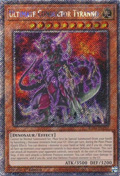 Image for Ultimate Conductor Tyranno (Platinum Secret Rare) (Quarter Century Stampede) (RA04-EN287) - YuGiOh