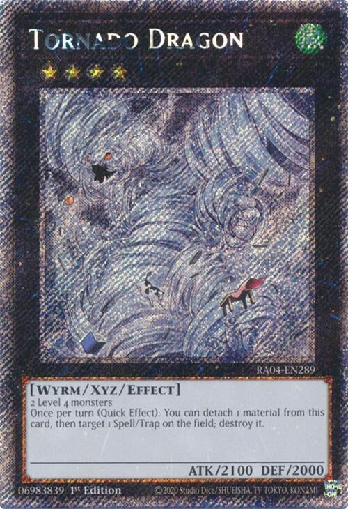 Image for Tornado Dragon (Platinum Secret Rare) (Quarter Century Stampede) (RA04-EN289) - YuGiOh