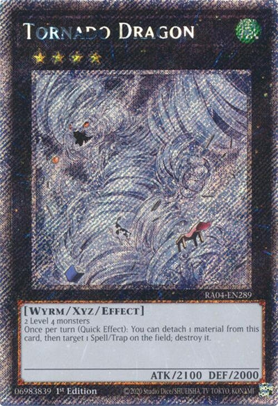 Image for Tornado Dragon (Platinum Secret Rare) (Quarter Century Stampede) (RA04-EN289) - YuGiOh