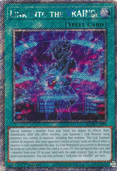 Image for Link into the VRAINS! (Platinum Secret Rare) (Quarter Century Stampede) (RA04-EN294) - YuGiOh