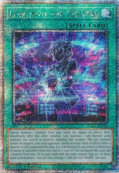 Image for Link into the VRAINS! (Quarter Century Secret Rare) (Quarter Century Stampede) (RA04-EN294) - YuGiOh