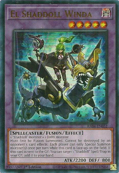 Image for El Shaddoll Winda (UR) (Quarter Century Stampede) (RA04-EN052) - YuGiOh