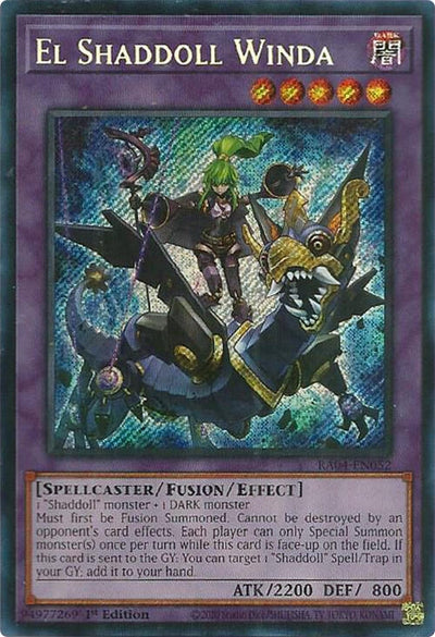 Image for El Shaddoll Winda (Secret Rare) (Quarter Century Stampede) (RA04-EN052) - YuGiOh