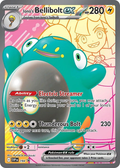Image for Iono's Bellibolt ex - 194 (SV: Scarlet & Violet Promo Cards) (194) - Pokemon