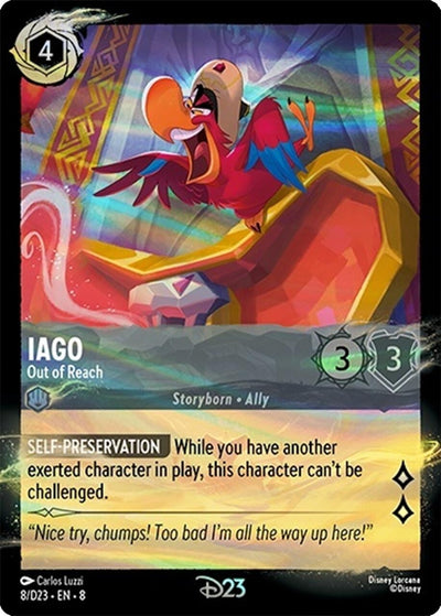 Image for Iago - Out of Reach (Disney Lorcana Promo Cards) (8) - Disney Lorcana
