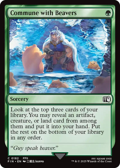 Image for Commune with Beavers (FINAL FANTASY) (182) - Magic: The Gathering