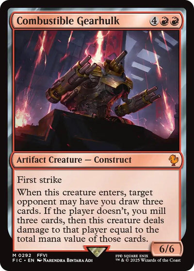 Image for Combustible Gearhulk (Commander: FINAL FANTASY) (292) - Magic: The Gathering