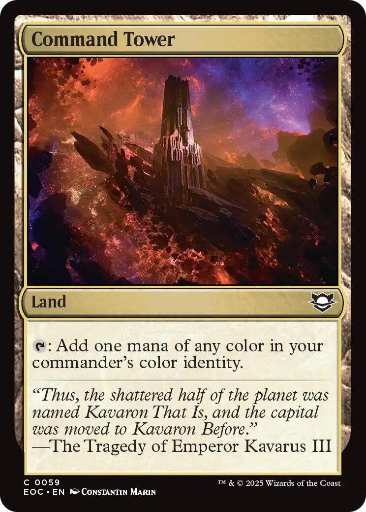 Image for Command Tower (Commander: Edge of Eternities) (59) - Magic: The Gathering