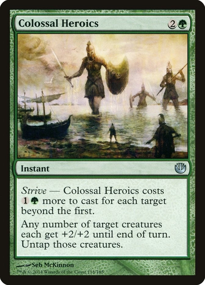 Image for Colossal Heroics (Journey Into Nyx) (118) - Magic: The Gathering