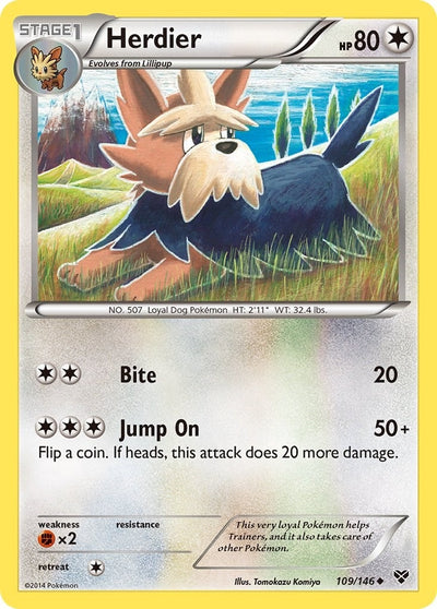 Image for Herdier (XY Base Set) (109/146) - Pokemon