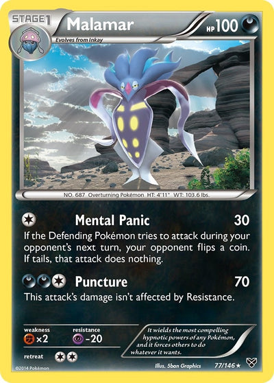 Image for Malamar (77) (XY Base Set) (77/146) - Pokemon