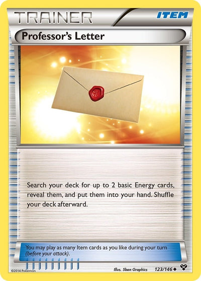 Image for Professor's Letter (XY Base Set) (123/146) - Pokemon