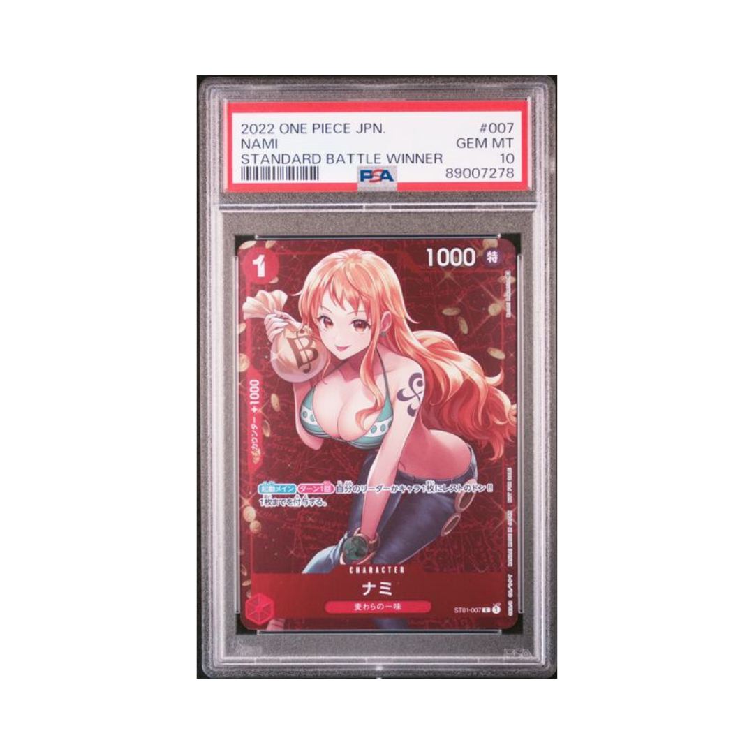 NAMI STANDARD BATTLE WINNER 2022 ONE PIECE Japanisch STARTER DECK ST01-STRAW HAT CREW PSA GEM MT 10