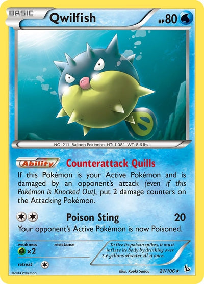 Image for Qwilfish (XY - Flashfire) (21/106) - Pokemon