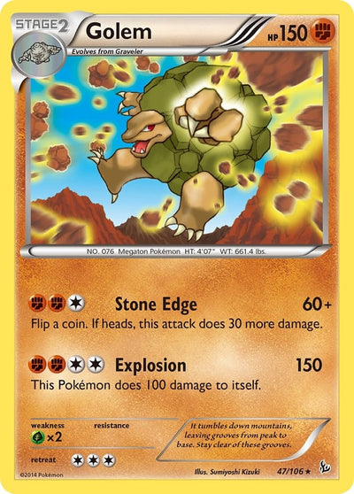 Image for Golem (XY - Flashfire) (47/106) - Pokemon