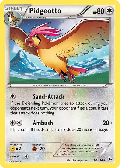 Image for Pidgeotto (XY - Flashfire) (76/106) - Pokemon