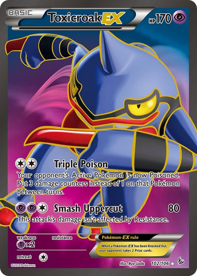 Image for Toxicroak EX (102 Full Art) (XY - Flashfire) (102/106) - Pokemon