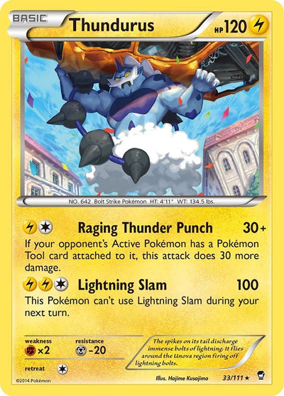 Image for Thundurus (XY - Furious Fists) (33/111) - Pokemon