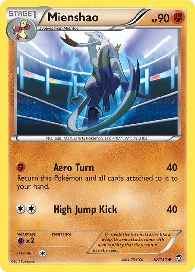 Image for Mienshao (XY - Furious Fists) (57/111) - Pokemon