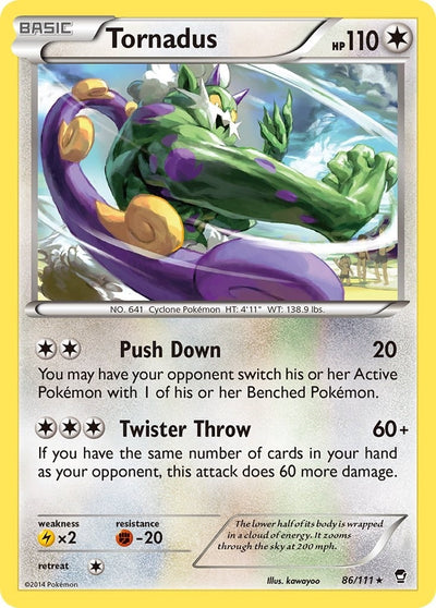 Image for Tornadus (XY - Furious Fists) (86/111) - Pokemon