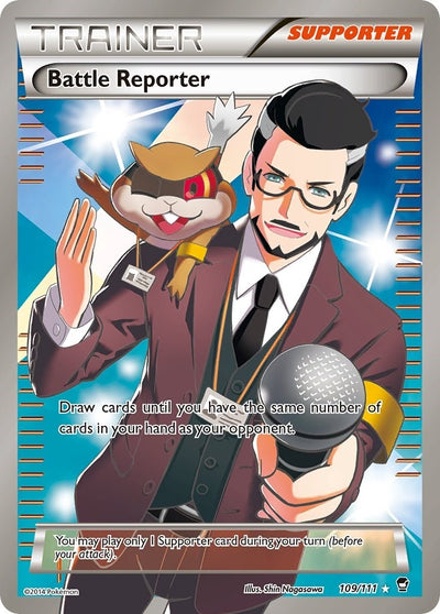 Image for Battle Reporter (109 Full Art) (XY - Furious Fists) (109/111) - Pokemon