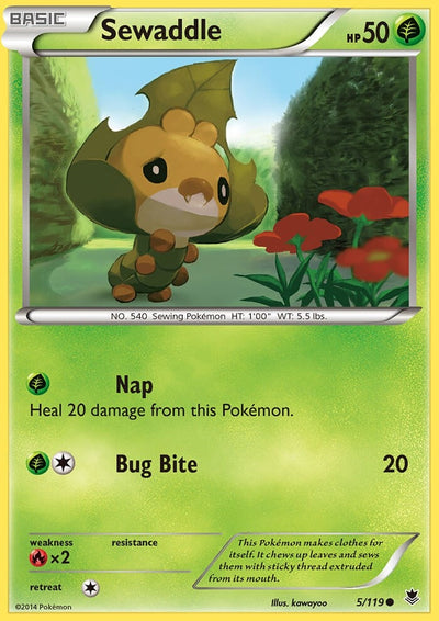 Image for Sewaddle (XY - Phantom Forces) (5/119) - Pokemon