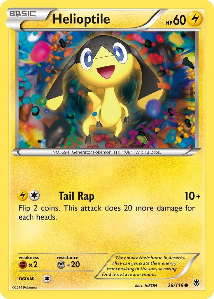Image for Helioptile (28) (XY - Phantom Forces) (28/119) - Pokemon
