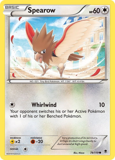 Image for Spearow (XY - Phantom Forces) (78/119) - Pokemon