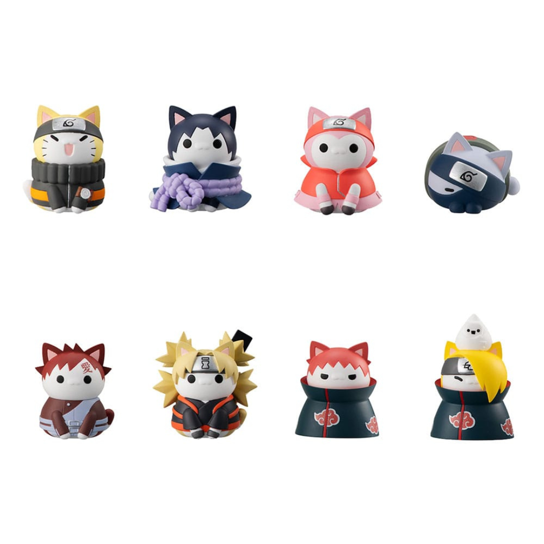 Naruto Shippuden Mega Cat Project Sammelfiguren 3 cm Nyaruto! Ver. Battle with Akatsuki