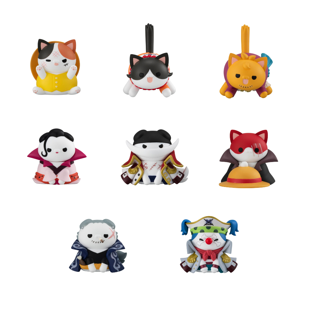 One Piece Mega Cat Project Sammelfiguren NyanPieceNyan! Luffy & Paramount War of Marineford Ver. 3 cm