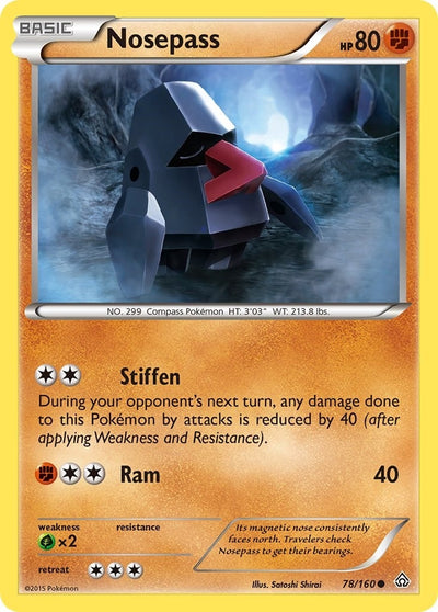 Image for Nosepass (XY - Primal Clash) (78/160) - Pokemon