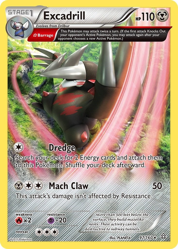 Image for Excadrill (Omega) (XY - Primal Clash) (97/160) - Pokemon