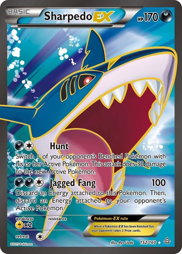 Image for Sharpedo EX (152 Full Art) (XY - Primal Clash) (152/160) - Pokemon