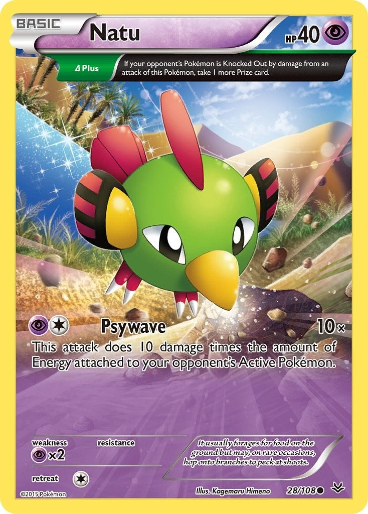 Image for Natu (28 Delta) (XY - Roaring Skies) (28/108) - Pokemon