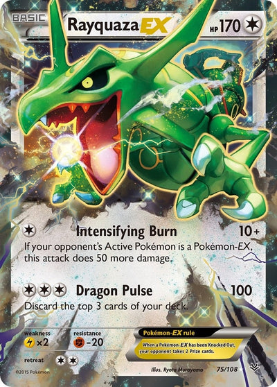 Image for Rayquaza EX (75) (XY - Roaring Skies) (75/108) - Pokemon