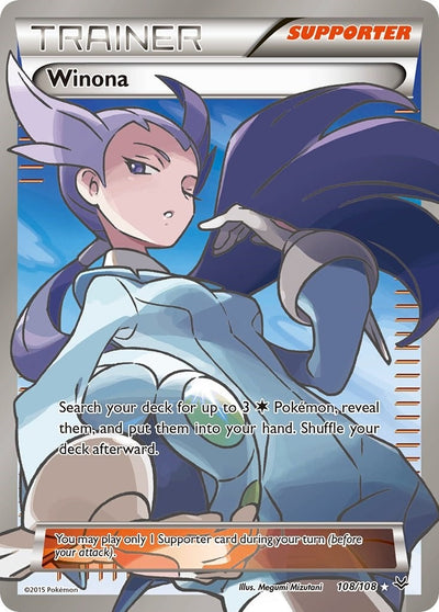Image for Winona (108 Full Art) (XY - Roaring Skies) (108/108) - Pokemon