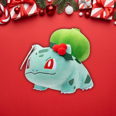 #001-Bulbasaur Pokémon Plushy - Christmas